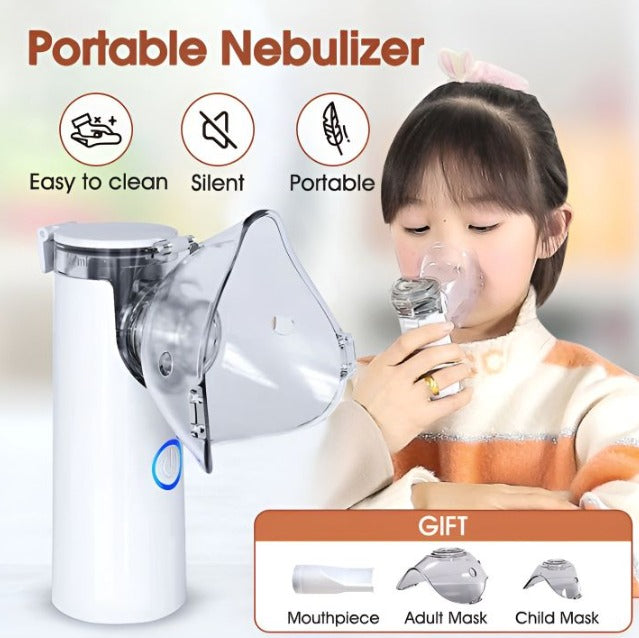 Portable Nebulizer Machine & Mask for Kids and Adults