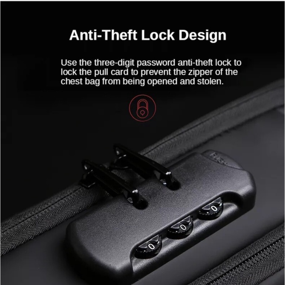 Anti Theft Chest Crossbody Bag