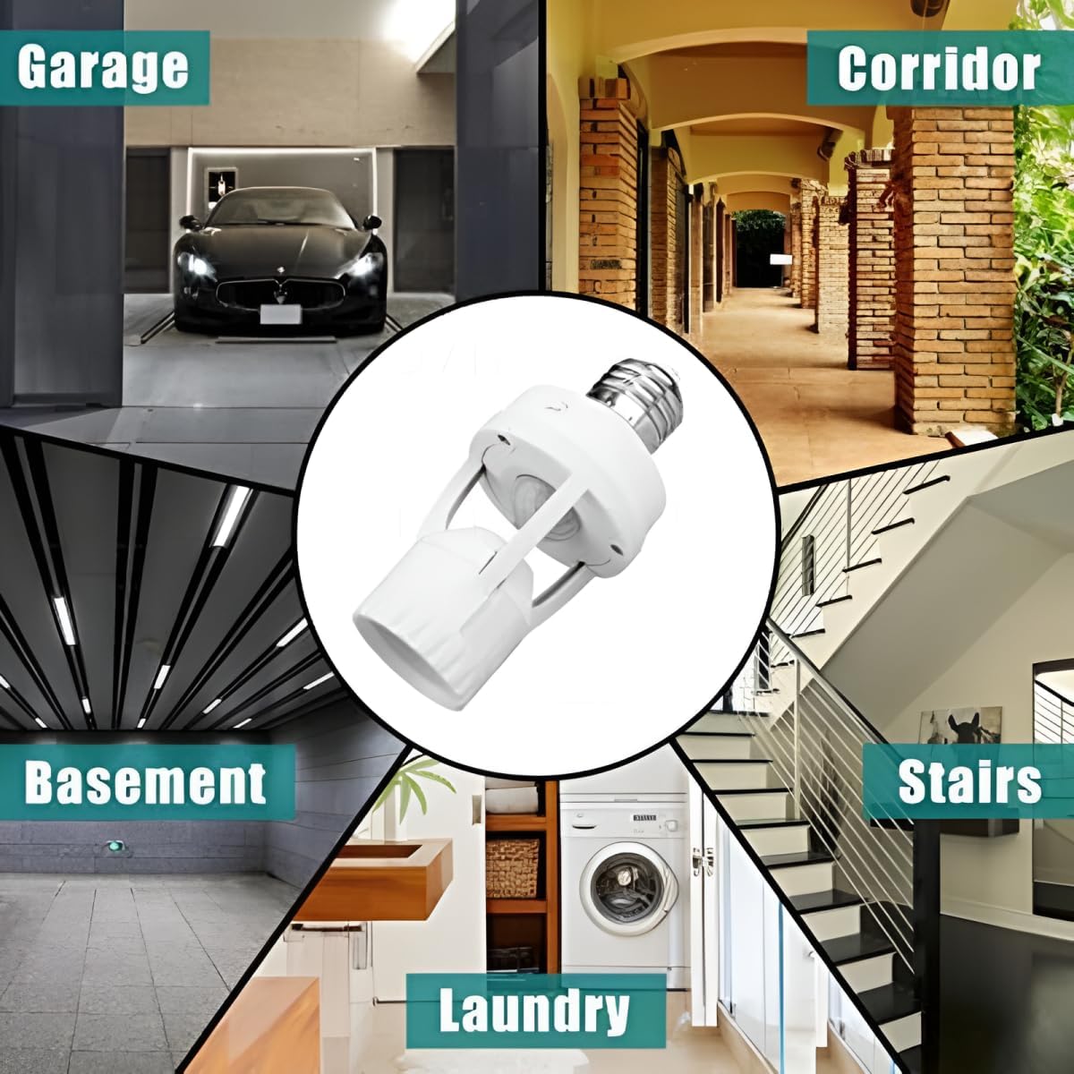 Infrared Motion Sensor Lamp Holder