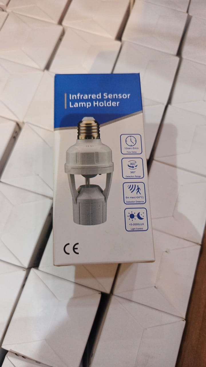 Infrared Motion Sensor Lamp Holder