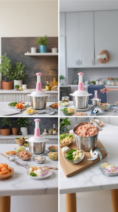 Stainless Steel Manual Meat & Vegetable Chopper