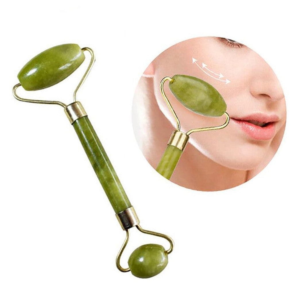 Jade Roller & Gua Sha Set – Green Facial Tools for a Radiant Skin Care Routine